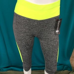 Yellow Capri leggings